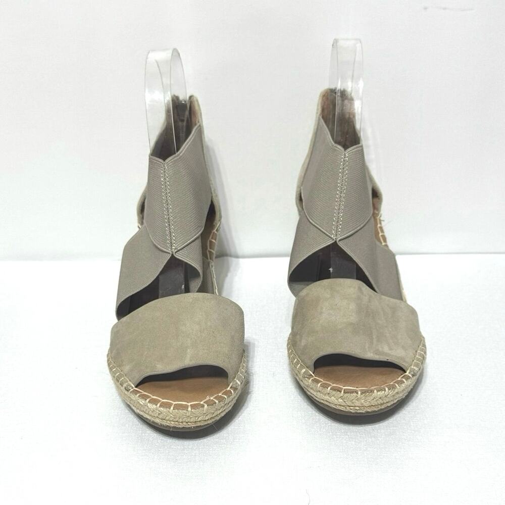 Gentle Souls Women's Colleen X-Elastic Crossover Espadrille Wedge Sandals 7.5 - Picture 2 of 9